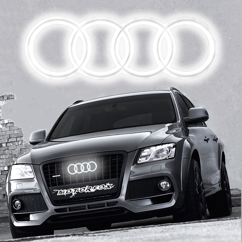 Audi Led Badge Emblem Logo Front Grill Illuminated Glow Light White A1 –  Motorfox