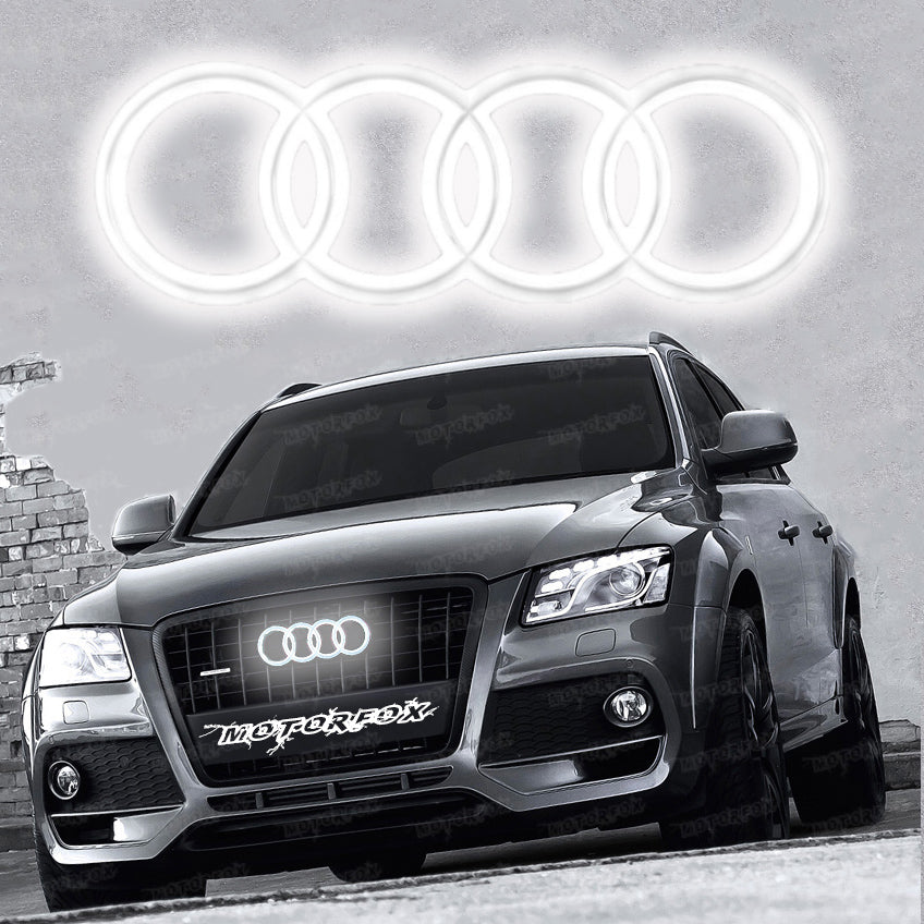 Audi Led Emblem Logo Front Grill Illuminated Glow Light Badge White Q5 –  Motorfox