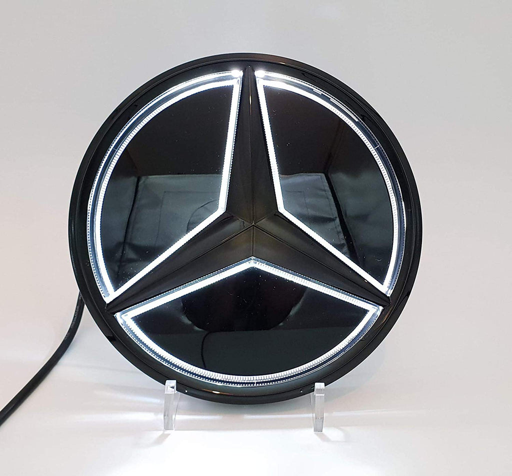 Car Front Grille LED Emblem Light for Mercedes Benz Illuminated Logo Star  Badge