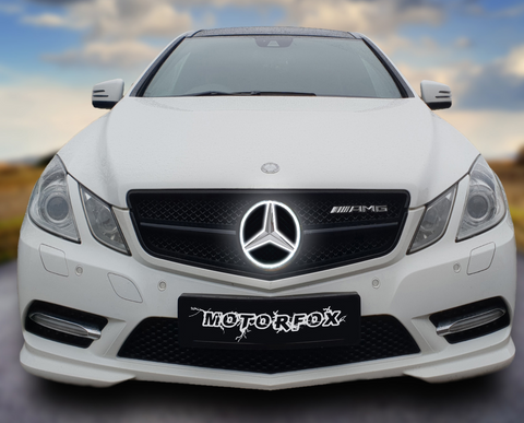 Mercedes benz Emblem Led White Light Car Star Logo Badge Front Grill Glow (Silver 2011-2019)